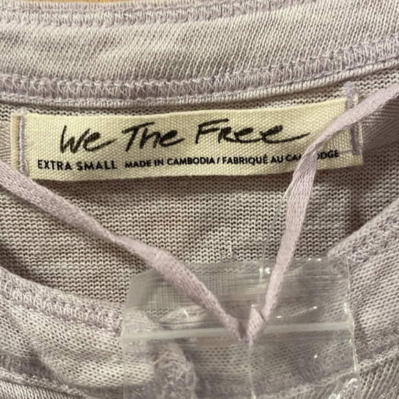 Free people  XS Henley t shirt. Stardust NWT - Picture 3 of 6